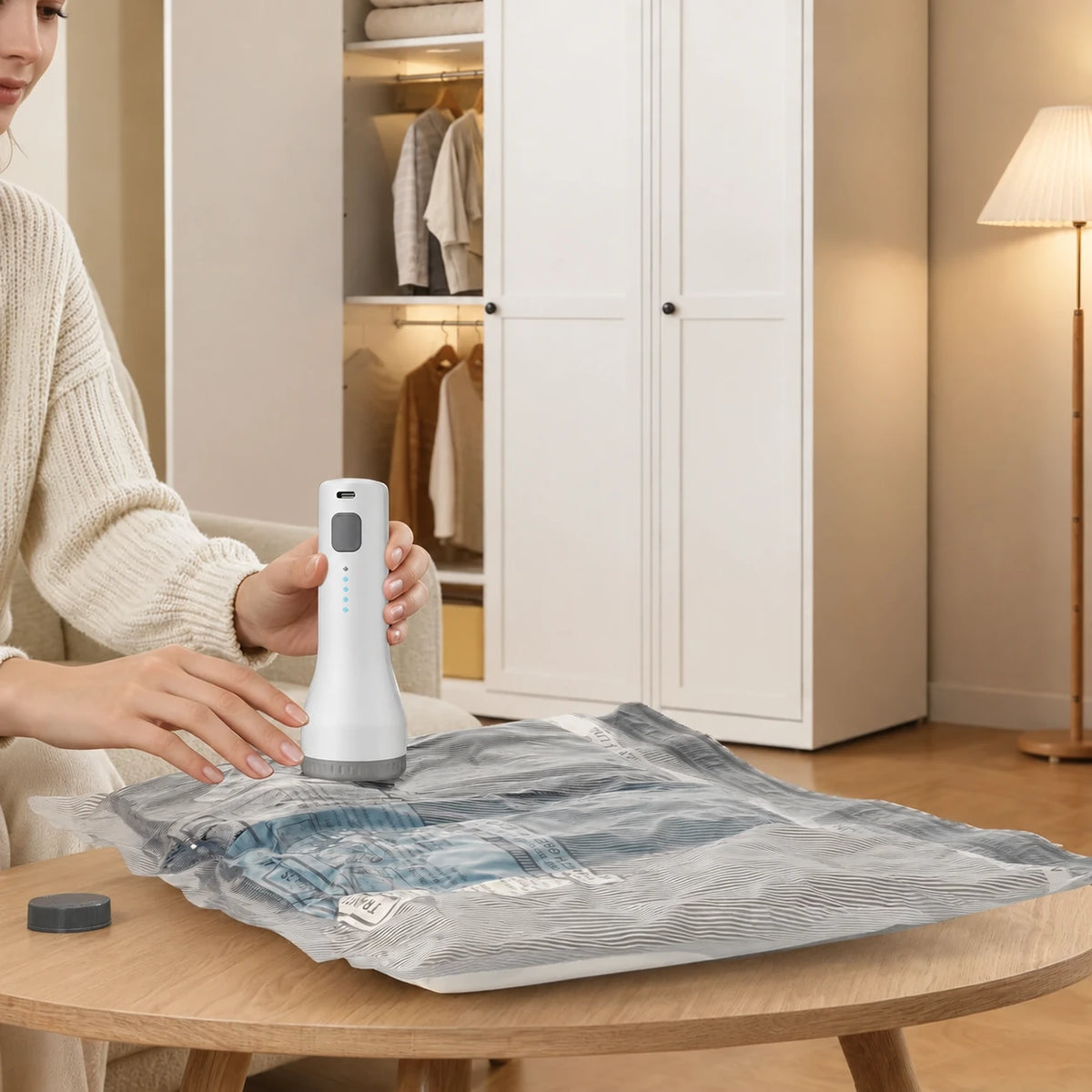 Vacuum Storage Bags with Cordless Electric Pump